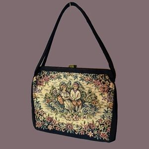 🪻🖤Vintage Tapestry Floral Mini Bag🖤🪻